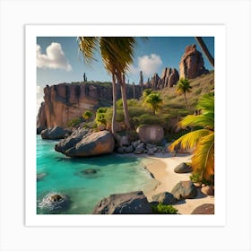 St Lucia Beach Art Print