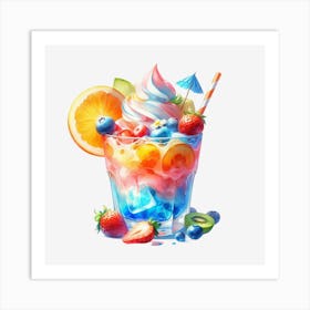 Ice Cream Sundae Art Print