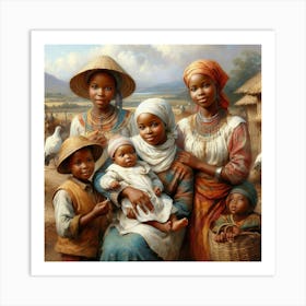 African Family Art Print