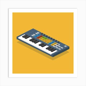 Keyboard Controller Music Equipment Studio Art Print