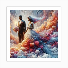 'Cloud Wedding' Art Print