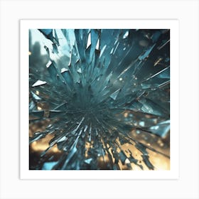 Shattered Glass 25 Art Print