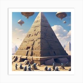 Pyramids Of Giza Art Print