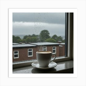 Coffee Cup On Window Sill 2 Art Print