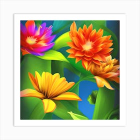 Vibrant Nature Art Print