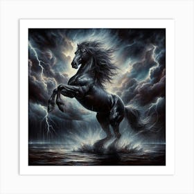 Lightning Horse 33 Art Print