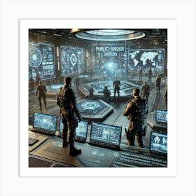 A Detailed Futuristic Scene Depicting The Asterian Converted 1 Art Print