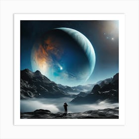 Space Landscape - Space Stock Videos & Royalty-Free Footage Art Print