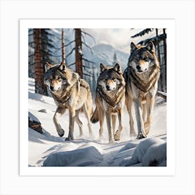 Wolf Pack 2 Art Print