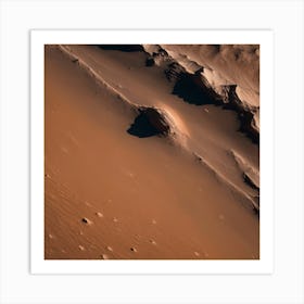 Sand Dunes On Mars Art Print