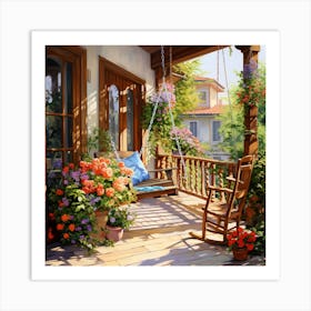 Porch Swing Art Print