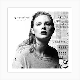 Reputation - Taylor Swift - Album Cover Art Print