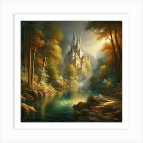 Castle In The Woods 8 Art Print