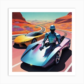 Futuristic Cars 4 Art Print