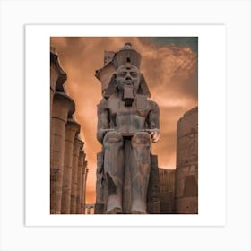 Egyptian Statue 11 Art Print