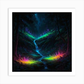 Rainbow Forest Art Print