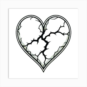 Broken Heart Art Print