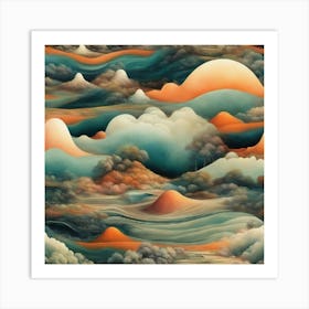 Nubes De Un Planeta Lejano Art Print