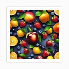 Fruit Wallpaper 4 Art Print