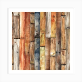 Wood Planks Art Print