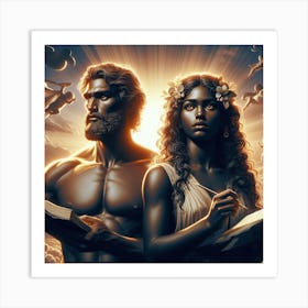 Gods And Goddesses Art Print