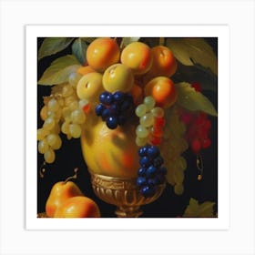 Fruit In A Vase 1 Art Print