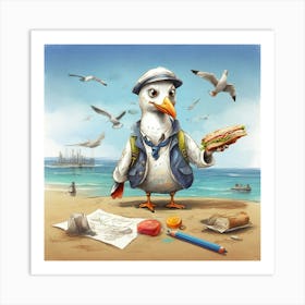 Seagull 12 Art Print