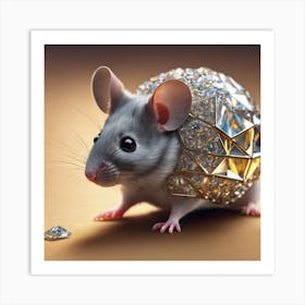 Diamond Mouse Art Print