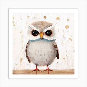 Gray Owl Art Print