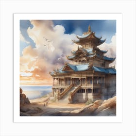 Sky Watercolor Art Print