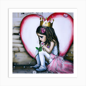 Little Girl With Crown Art Print