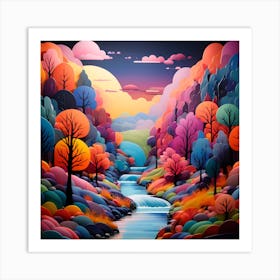 Autumn Forest 6 Art Print