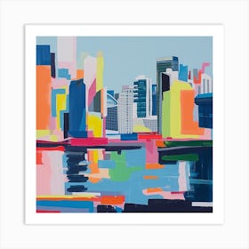 Abstract Travel Collection Vancouver Canada 2 Art Print