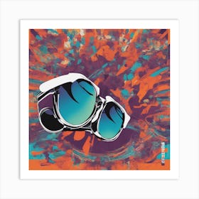 Braine, New Poster For Ray Ban Speed, In The Style Of Psychedelic Figuration, Eiko Ojala, Ian Davenp (1) Art Print