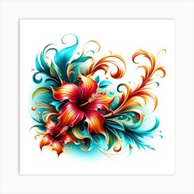 Hibiscus Flower 1 Art Print