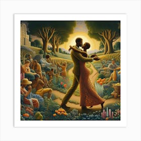 Dance In The Garden Art Print