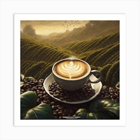 Coffee Ad Art Print