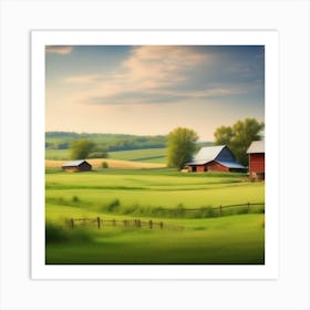 Farm Landscape 14 Art Print