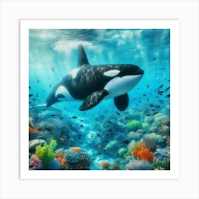 Orca Whale 1 Art Print