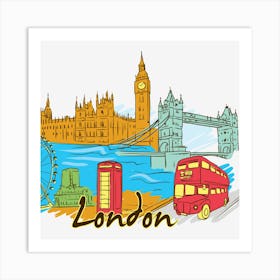 London Skyline Art Print