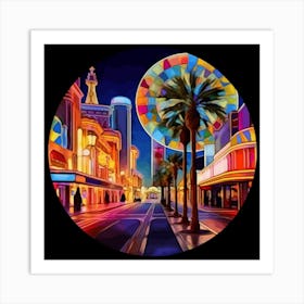 Las Vegas Night Art Print