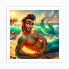 Mermaid 2 Art Print