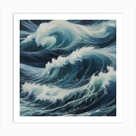 Ocean Waves 35 Art Print