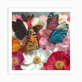 Butterfly Gathering Art Print