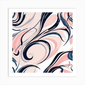 Abstract Swirls Art Print 2 Art Print