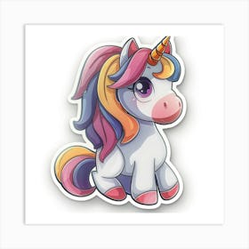 Unicorn Sticker 42 Art Print