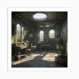 Fallout Art School Raytraced Art Print