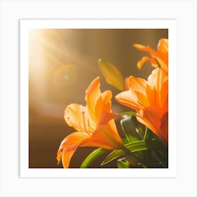 Lilies Stock Videos & Royalty-Free Footage Art Print