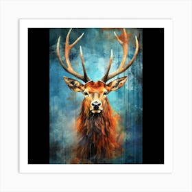 Deer Head Art Print