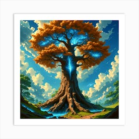 Sparkling Mother Tree Art Print